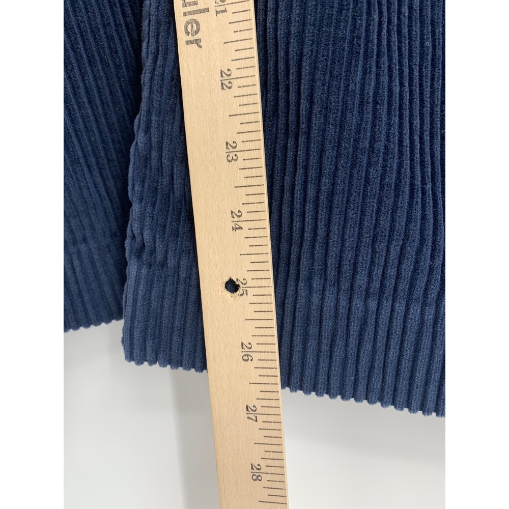 Levis Ribcage Wide Leg Corduroy Pants Women 27 Blue Fall Cotton Boho Classic - Picture 8 of 10